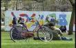 Graffitis: une fresque dans le jardin botanique